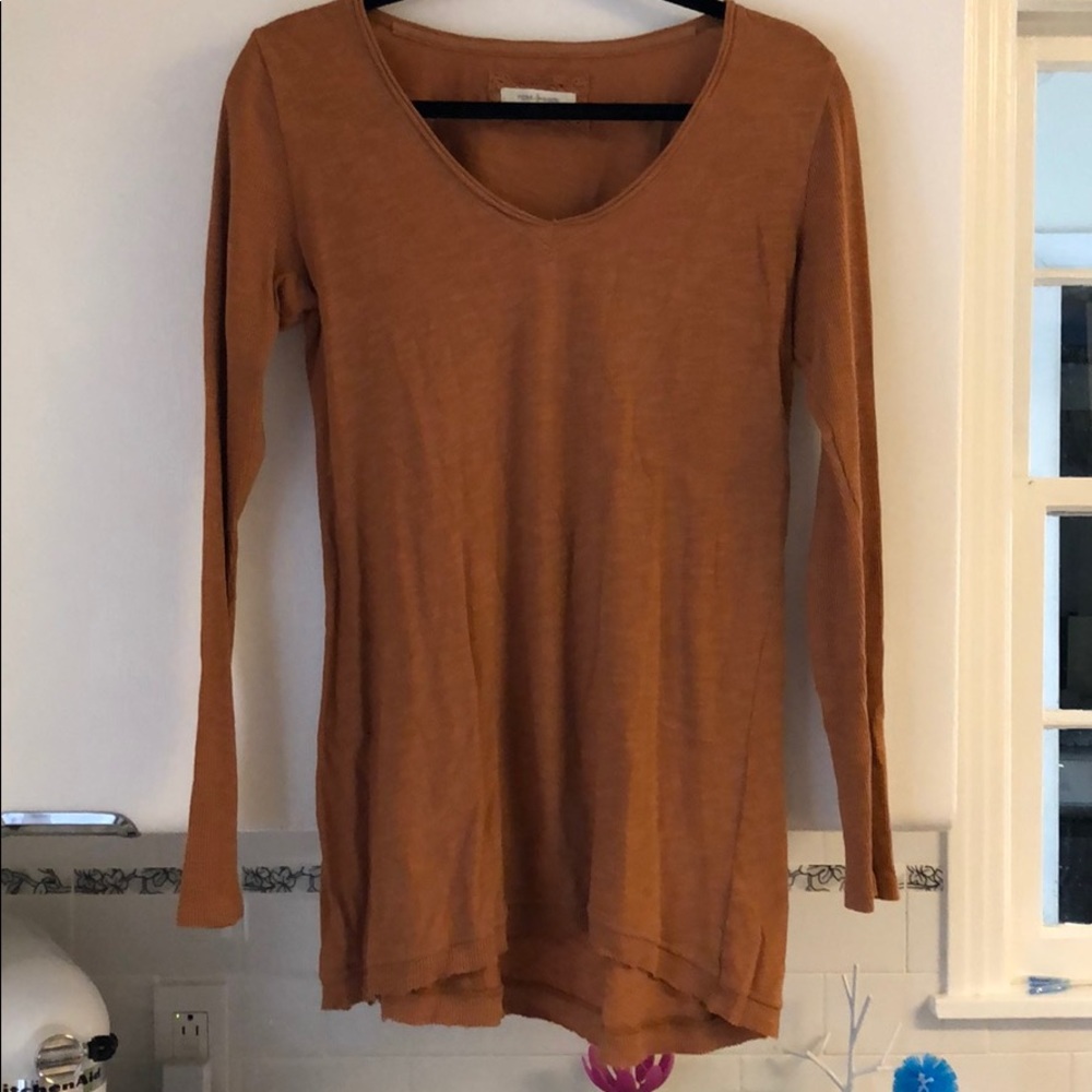 Pure + Good Long Sleeve Burnt Orange Tee